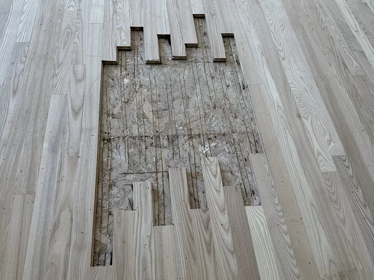 hardwood floor repair before