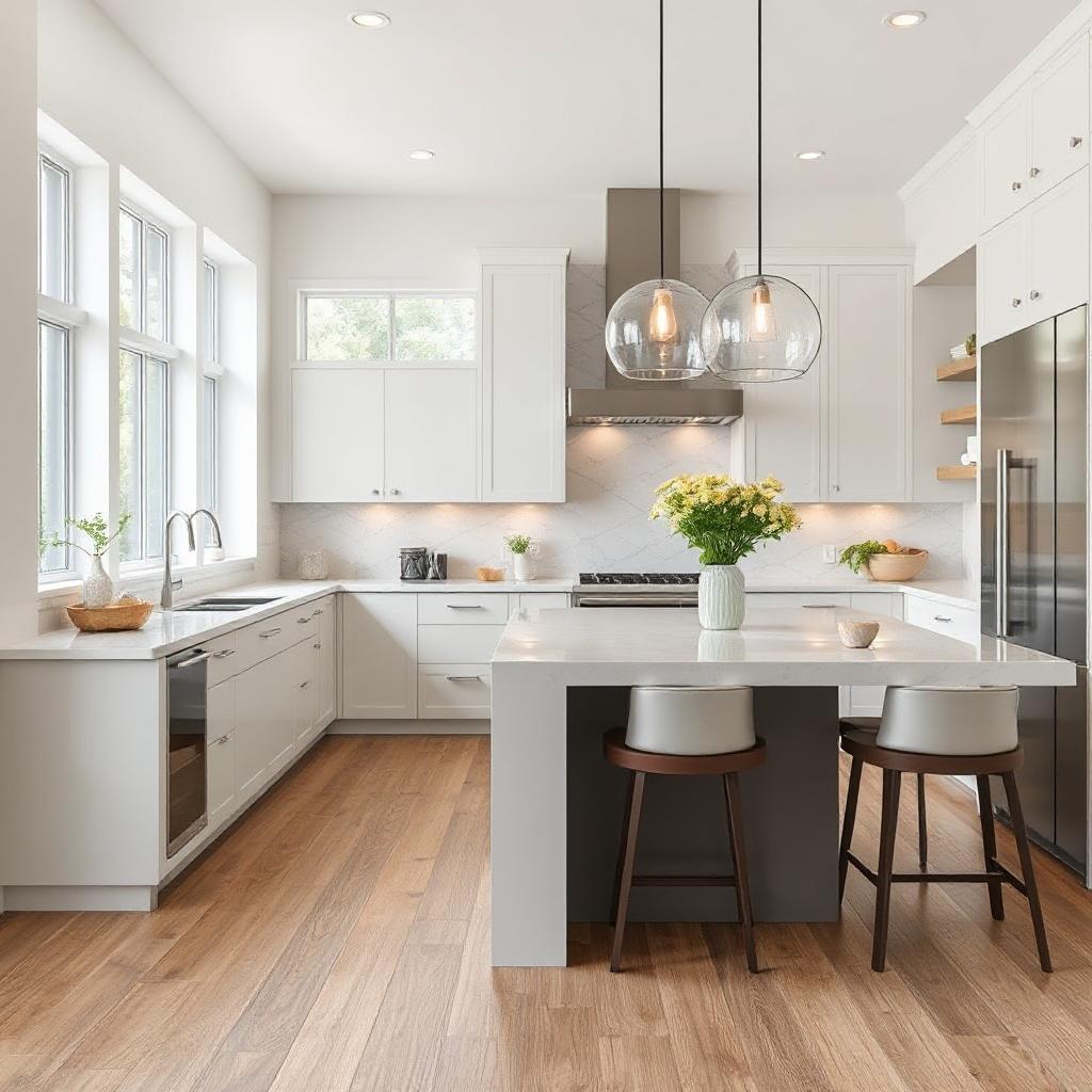 kitchen with waterproof lvp
