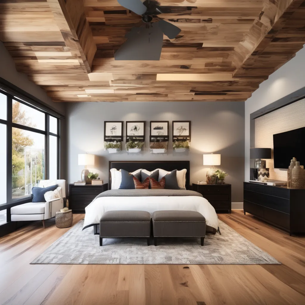 recently buffed and recoated bedroom